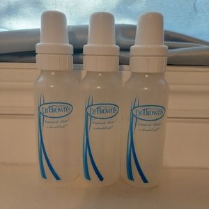Lot/Bundle of 3 Bottles Dr. Browns Anti-Colic Plastic Baby Bottles